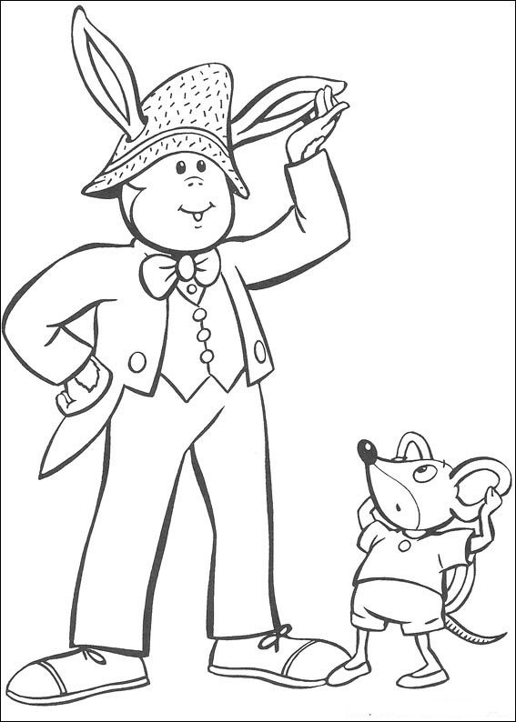 Plansa de colorat cu Noddy 27 20